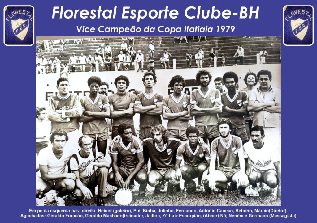 Florestal, do bairro Horto, vice campeão da 18ªCopa Itatiaia 1978/1979